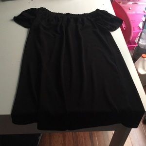 Off the shoulder ,cute black dress